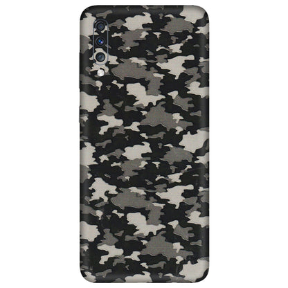 Samsung A/S Series Phone Skins (All Models) - Black/Grey Camoflaunge - 3D Embossed Finish (L-142) Samsung Galaxy A70