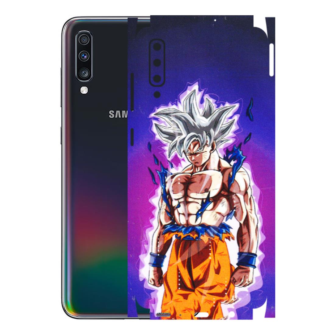 Samsung A/S Series Phone Skins (All Models) - Goku Purple Anime - 3D Embossed Finish (L-147) Samsung Galaxy A70