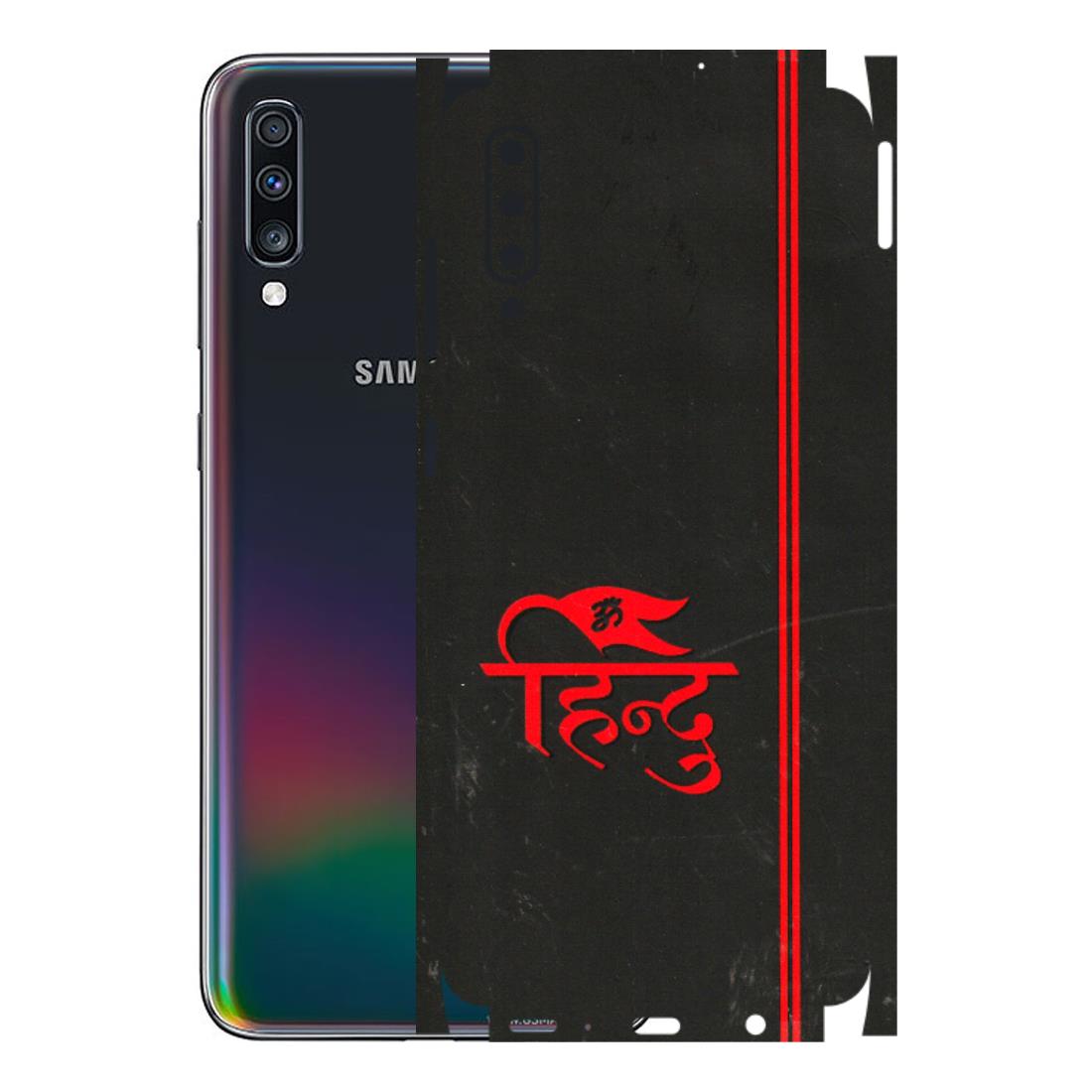 Samsung A/S Series Phone Skins (All Models) - Hindu Black - 3D Embossed Finish (L-153) Samsung Galaxy A70