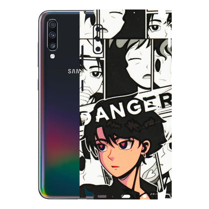 Samsung A/S Series Phone Skins (All Models) - Danger Anime - 3D Embossed Finish (L-155) Samsung Galaxy A70