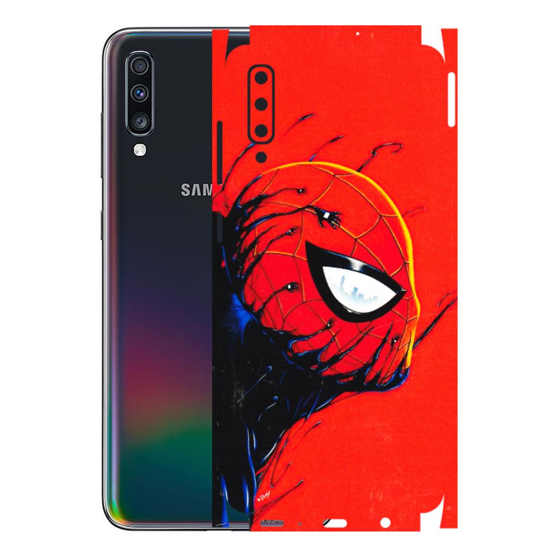 Samsung A/S Series Phone Skins (All Models) - Spiderman Face Venom - 3D Embossed Finish (L-165) Samsung Galaxy A70