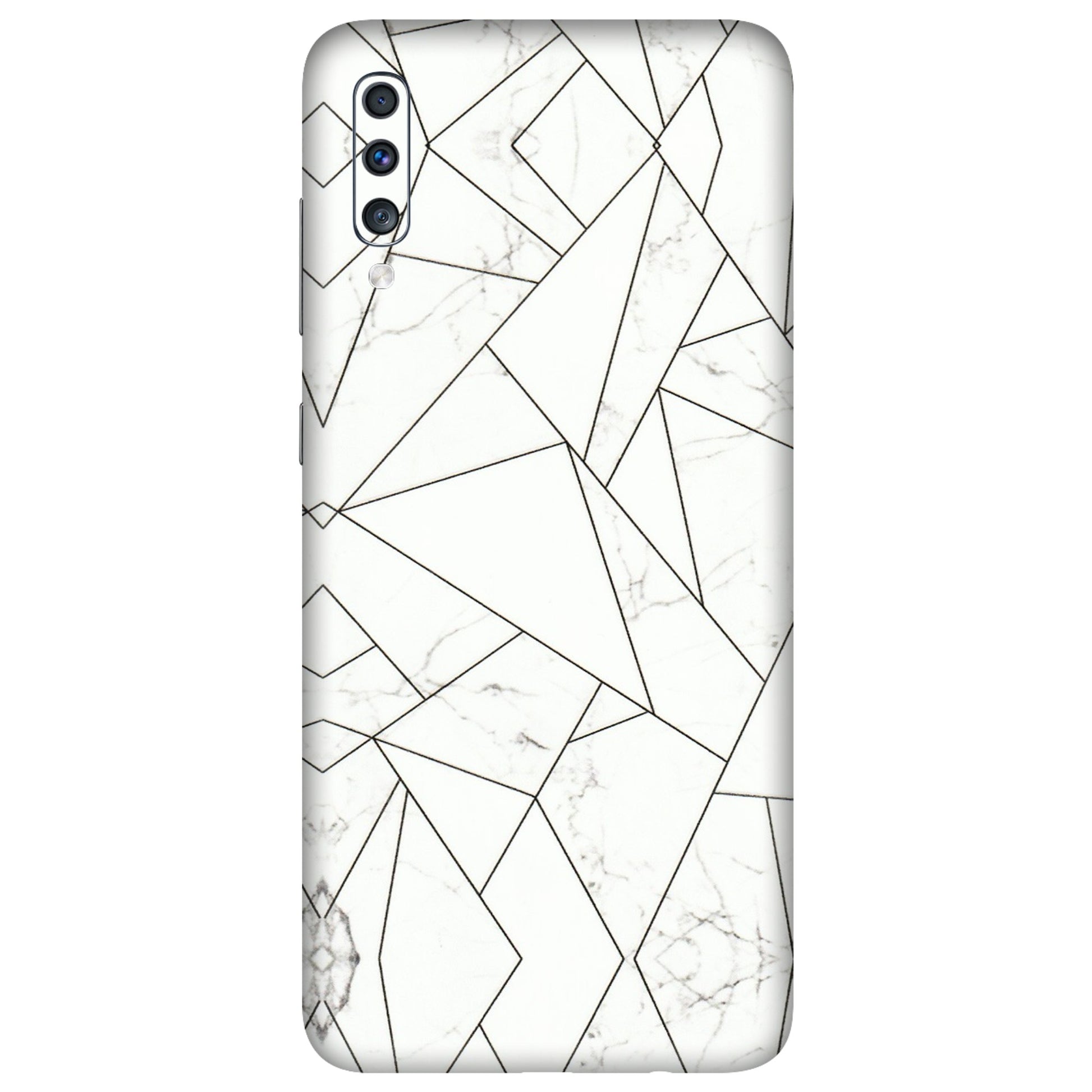 Samsung A/S Series Phone Skins (All Models) - Luxury White Marble Effect - 3D Embossed Finish (L-168) Samsung Galaxy A70