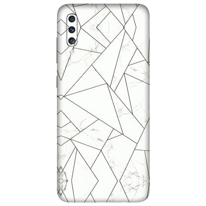 Samsung A/S Series Phone Skins (All Models) - Luxury White Marble Effect - 3D Embossed Finish (L-168) Samsung Galaxy A70