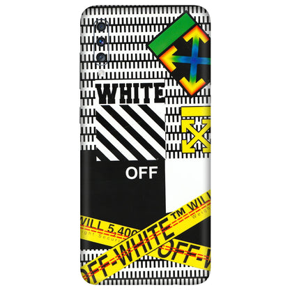 Samsung A/S Series Phone Skins (All Models) - White Off Abstract - 3D Embossed Finish (L-172) Samsung Galaxy A70