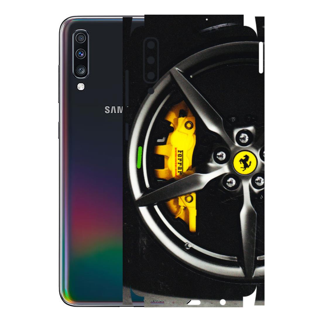 Samsung A/S Series Phone Skins (All Models) - Ferrari Wheel Alloy - 3D Embossed Finish (L-173) Samsung Galaxy A70
