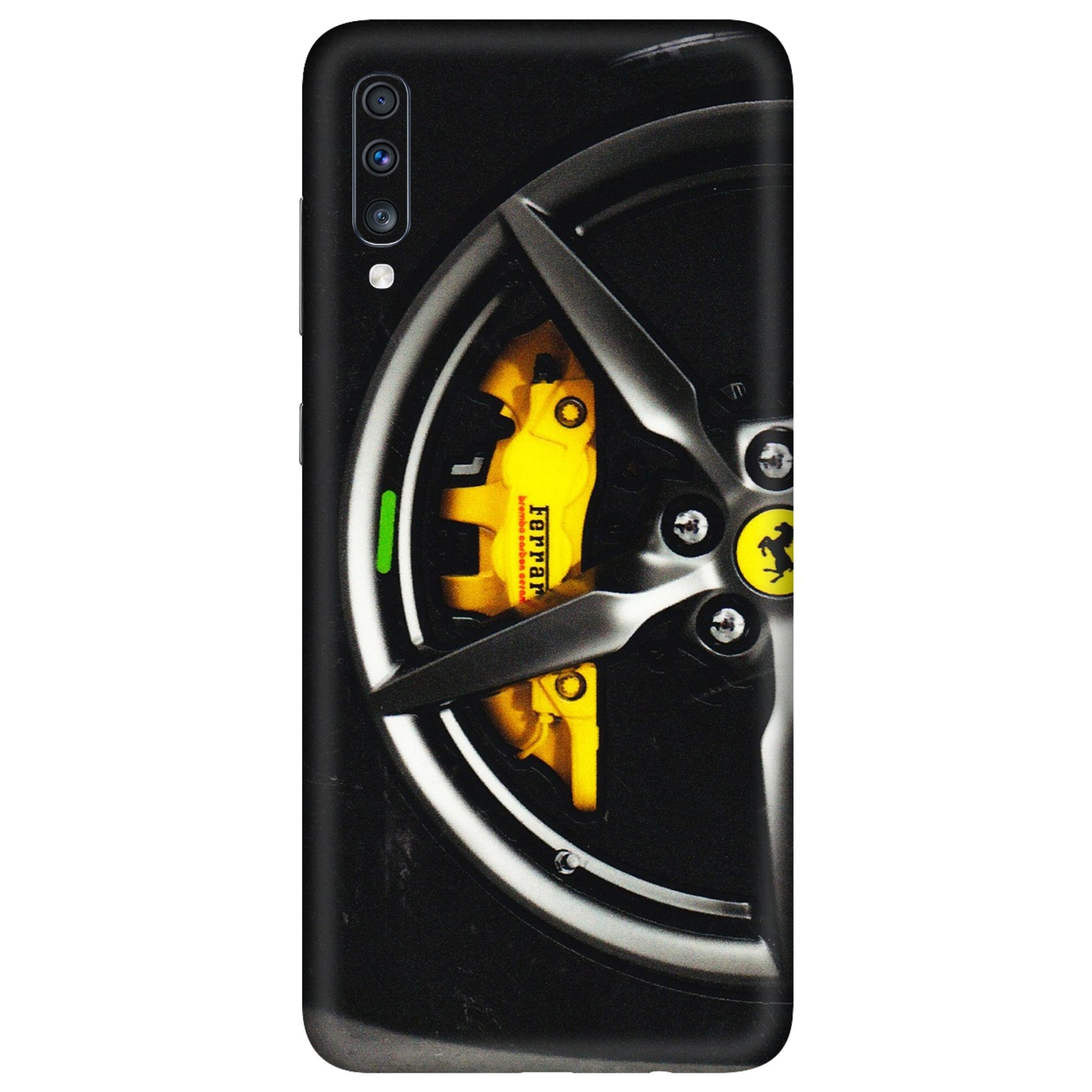 Samsung A/S Series Phone Skins (All Models) - Ferrari Wheel Alloy - 3D Embossed Finish (L-173) Samsung Galaxy A70