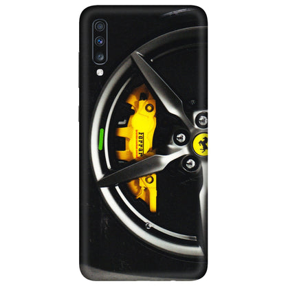 Samsung A/S Series Phone Skins (All Models) - Ferrari Wheel Alloy - 3D Embossed Finish (L-173) Samsung Galaxy A70