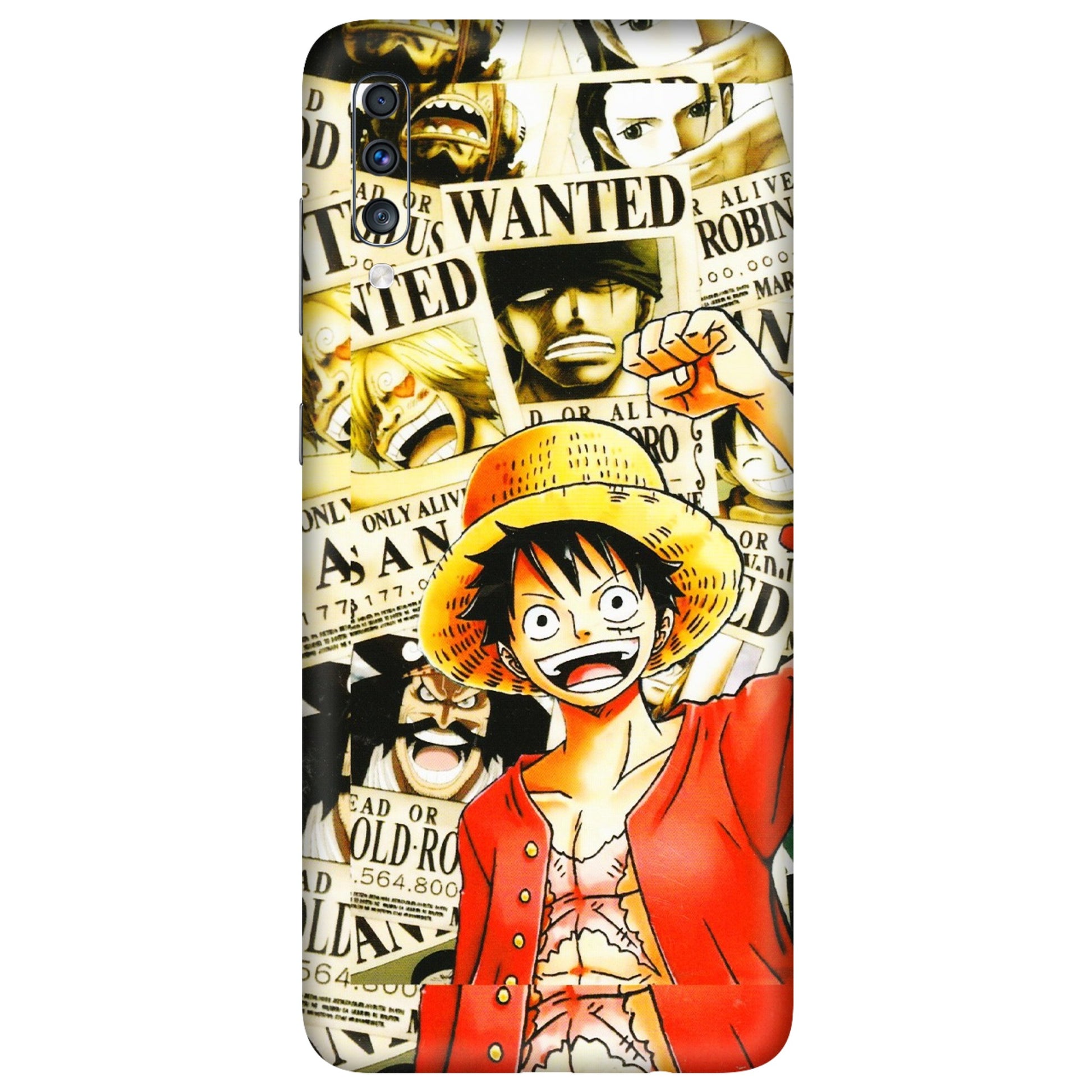 Samsung A/S Series Phone Skins (All Models) - Luffy Anime - 3D Embossed Finish (L-177) Samsung Galaxy A70