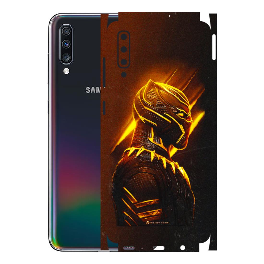 Samsung A/S Series Phone Skins (All Models) - Gold Black Panther - 3D Embossed Finish (L-181) Samsung Galaxy A70