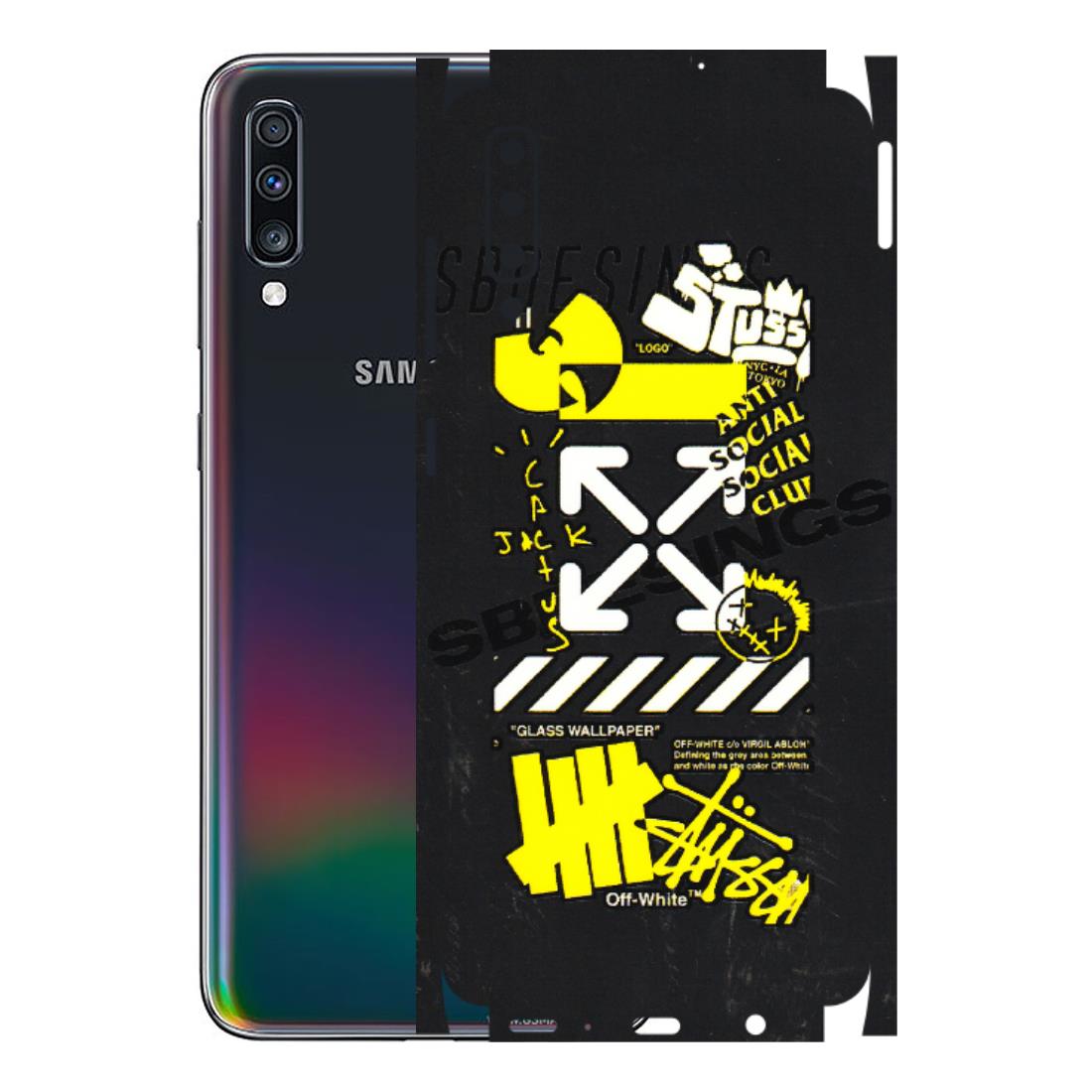 Samsung A/S Series Phone Skins (All Models) - Anti Social Graffiti - 3D Embossed Finish (L-198) Samsung Galaxy A70