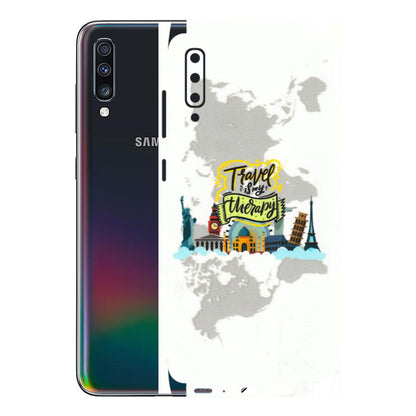 Samsung A/S Series Phone Skins (All Models) - Travel Therapy - 3D Embossed Finish (L-199) Samsung Galaxy A70