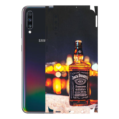 Samsung A/S Series Phone Skins (All Models) - JD Whiskey Bottle - 3D Embossed Finish (L-20) Samsung Galaxy A70