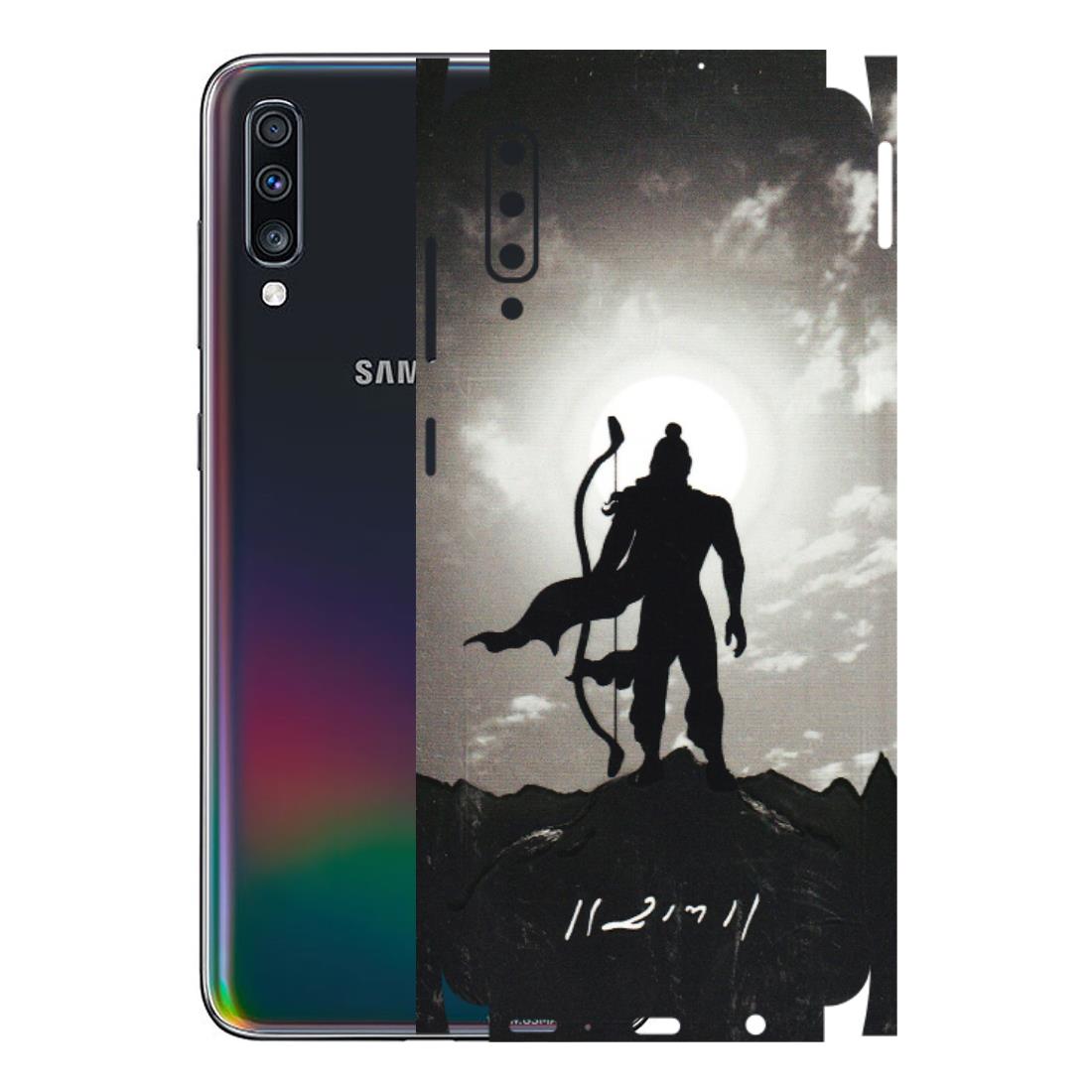 Samsung A/S Series Phone Skins (All Models) - Jai Siya Ram - 3D Embossed Finish (L-200) Samsung Galaxy A70