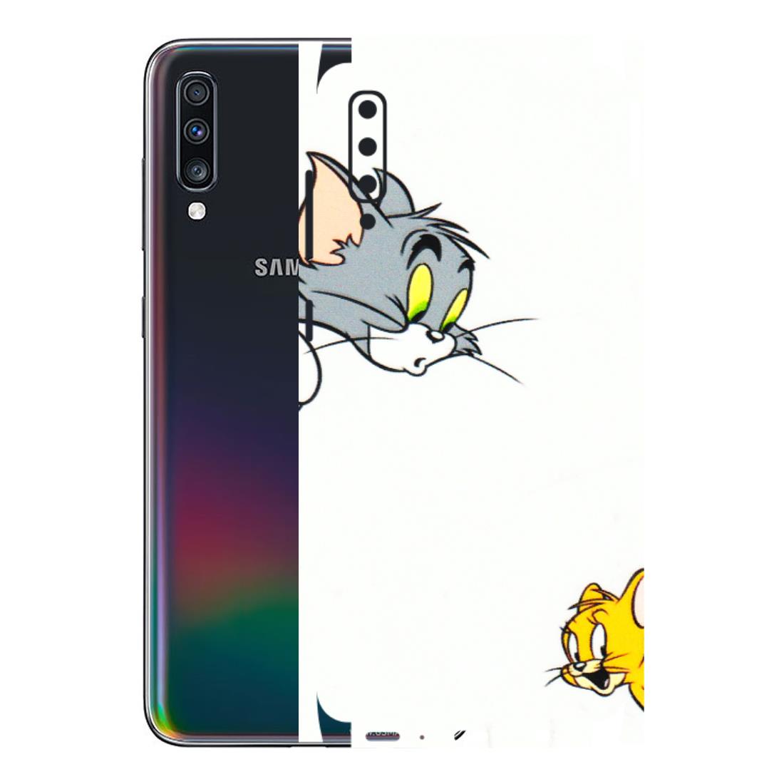 Samsung A/S Series Phone Skins (All Models) - Cute Tom And Jerry - 3D Embossed Finish (L-220) Samsung Galaxy A70
