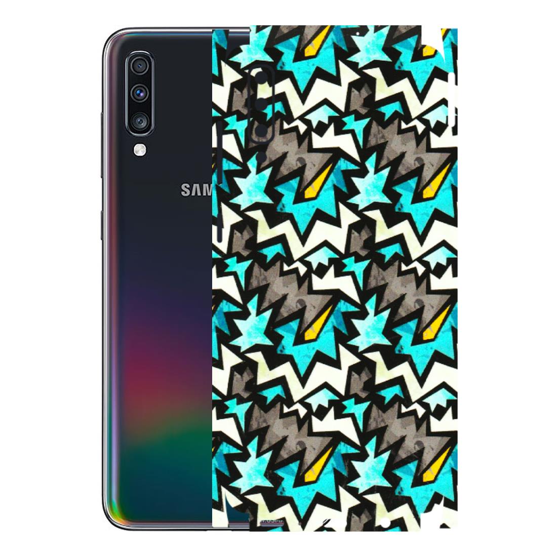 Samsung A/S Series Phone Skins (All Models) - Funky Zig Zag - 3D Embossed Finish (L-223) Samsung Galaxy A70