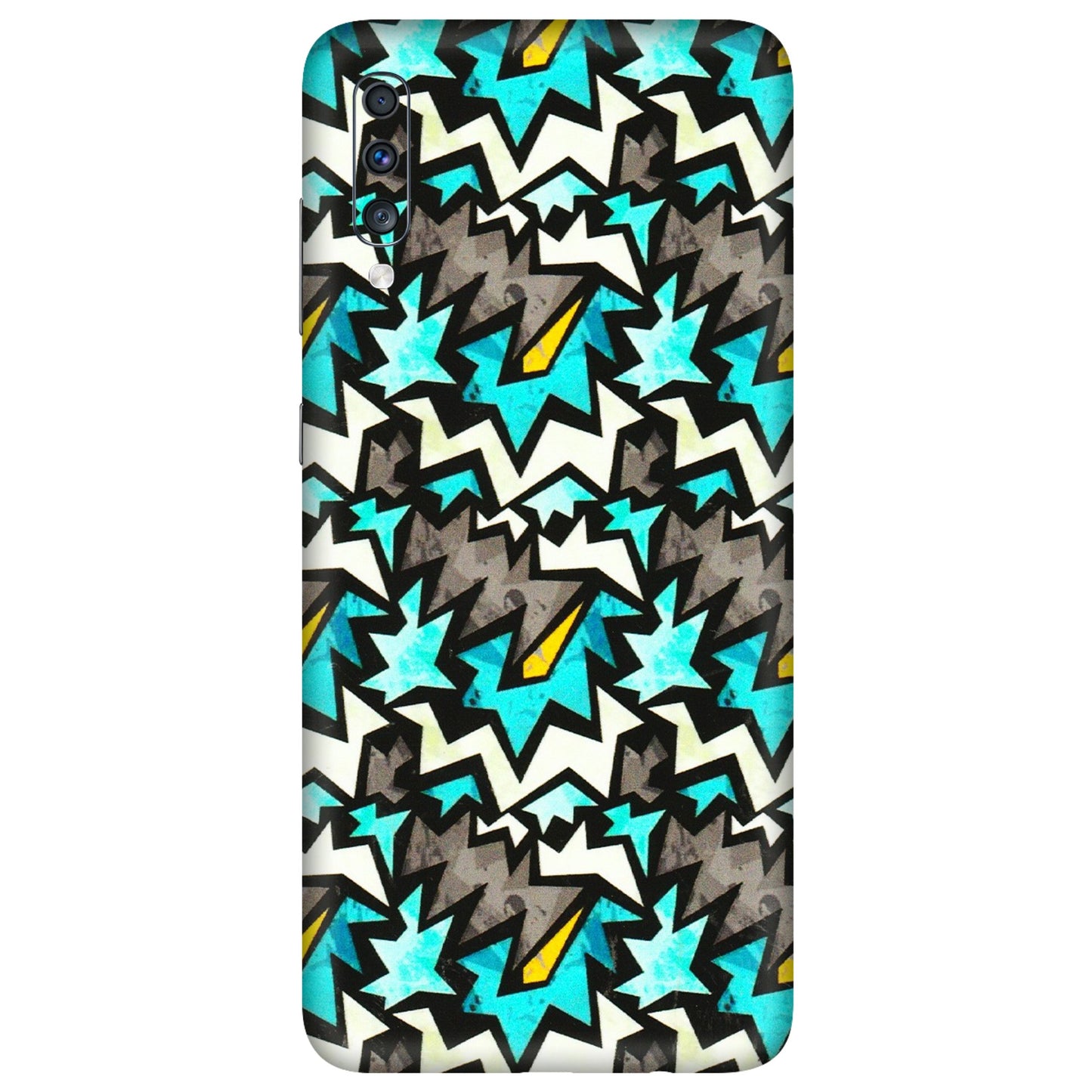 Samsung A/S Series Phone Skins (All Models) - Funky Zig Zag - 3D Embossed Finish (L-223) Samsung Galaxy A70