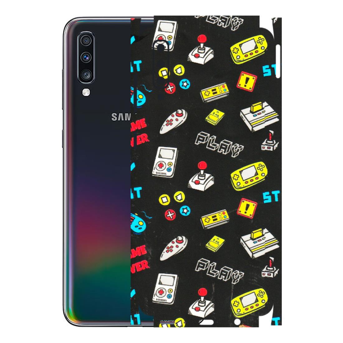 Samsung A/S Series Phone Skins (All Models) - Gaming Doodles - 3D Embossed Finish (L-224) Samsung Galaxy A70