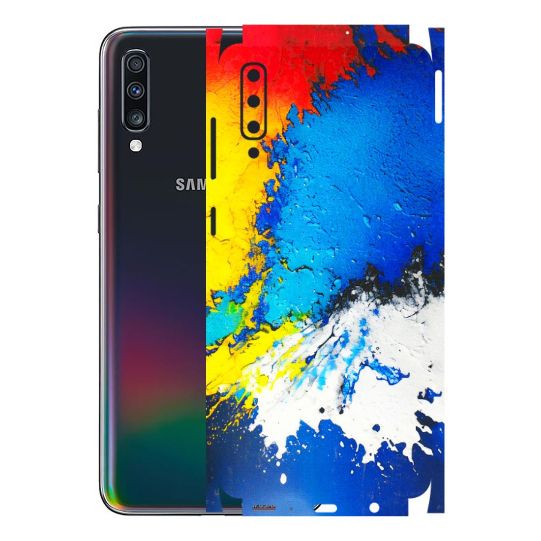 Samsung A/S Series Phone Skins (All Models) - Acrylic Paint Spill - 3D Embossed Finish (L-229) Samsung Galaxy A70