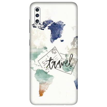Samsung A/S Series Phone Skins (All Models) - Travel The World - 3D Embossed Finish (L-232) Samsung Galaxy A70