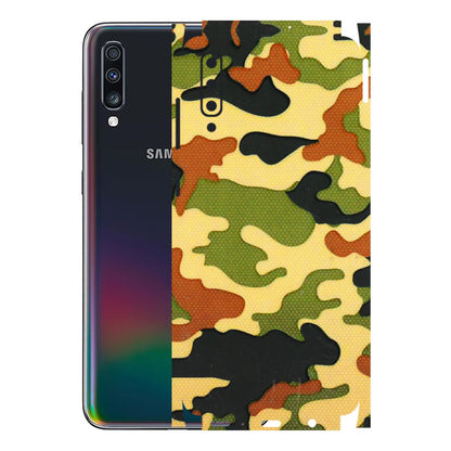 Samsung A/S Series Phone Skins (All Models) - Indian Military - 3D Embossed Finish (L-234) Samsung Galaxy A70
