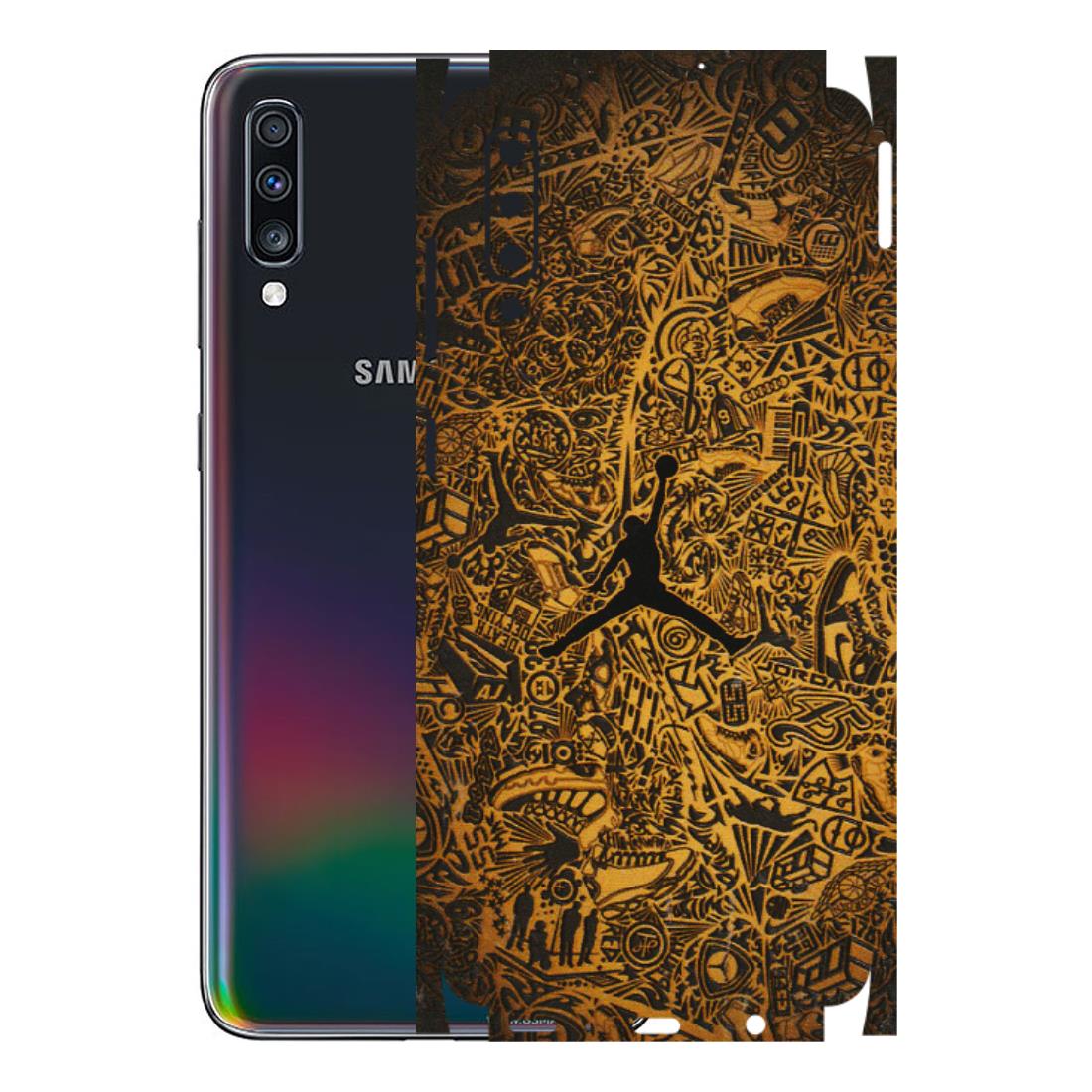 Samsung A/S Series Phone Skins (All Models) - Premium Gold Basketball Player - 3D Embossed Finish (L-236) Samsung Galaxy A70