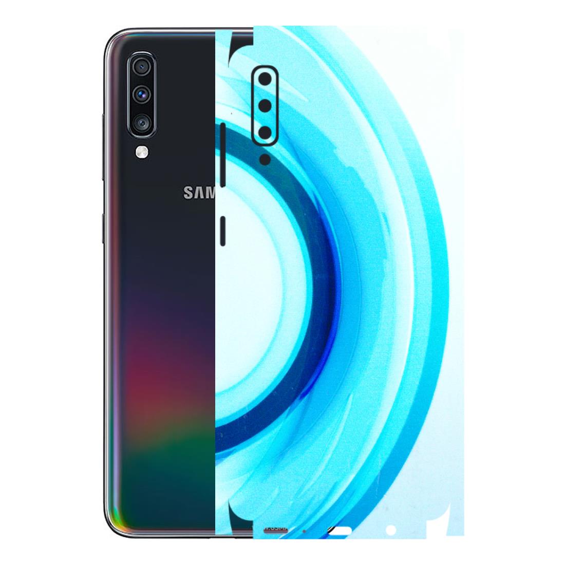 Samsung A/S Series Phone Skins (All Models) - The Blue Curve - 3D Embossed Finish (L-244) Samsung Galaxy A70