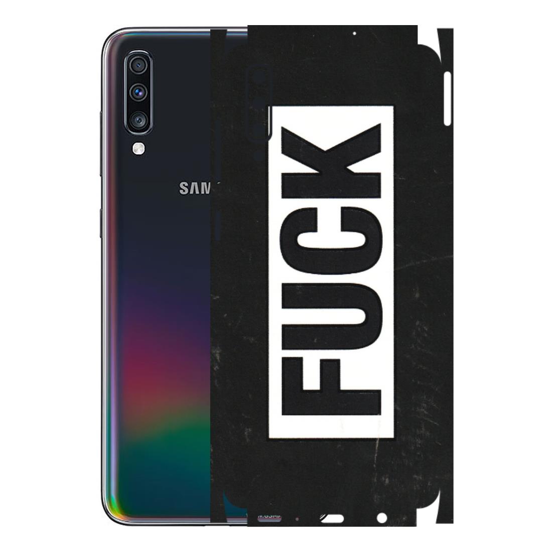 Samsung A/S Series Phone Skins (All Models) - The F Word - 3D Embossed Finish (L-255) Samsung Galaxy A70