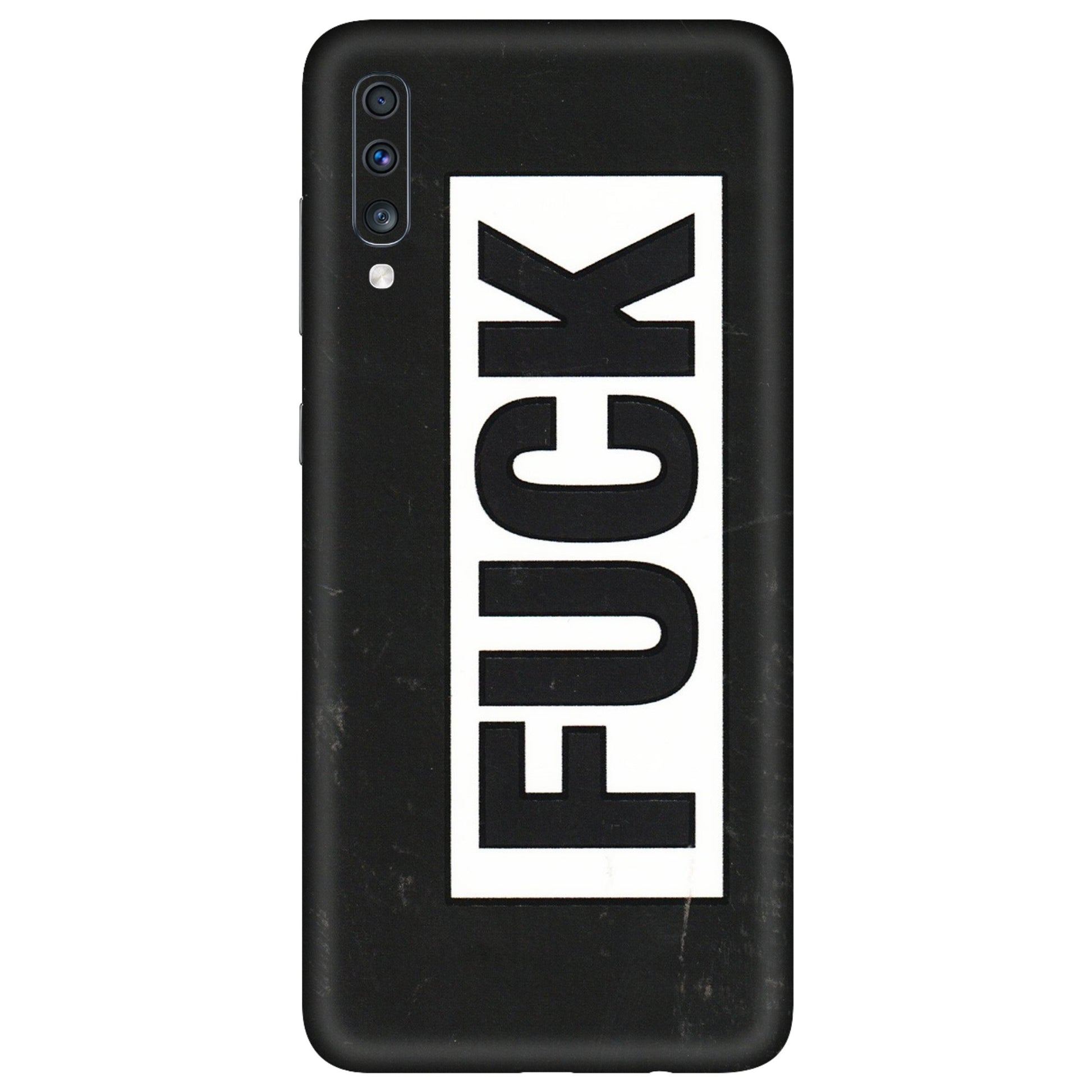 Samsung A/S Series Phone Skins (All Models) - The F Word - 3D Embossed Finish (L-255) Samsung Galaxy A70