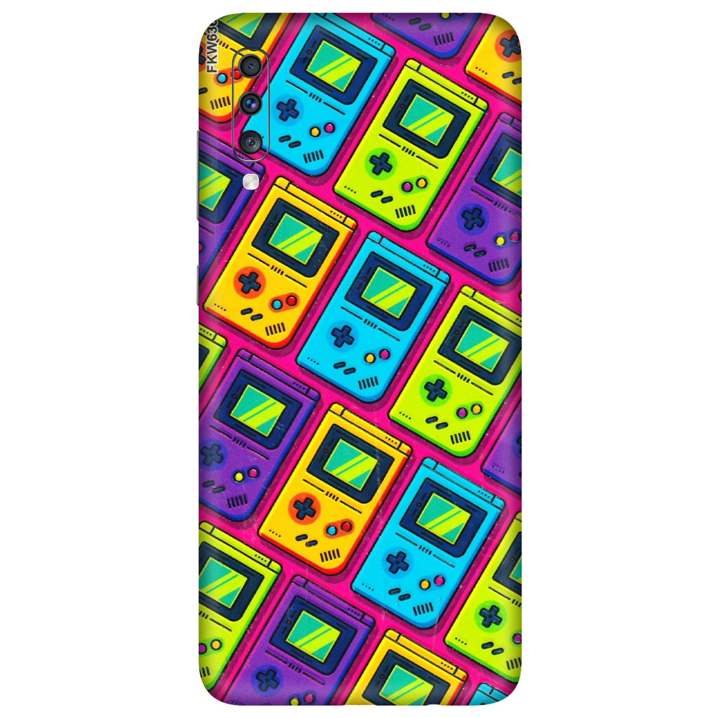Samsung A/S Series Phone Skins (All Models) - Gameboy Colourful - 3D Embossed Finish (L-266) Samsung Galaxy A70