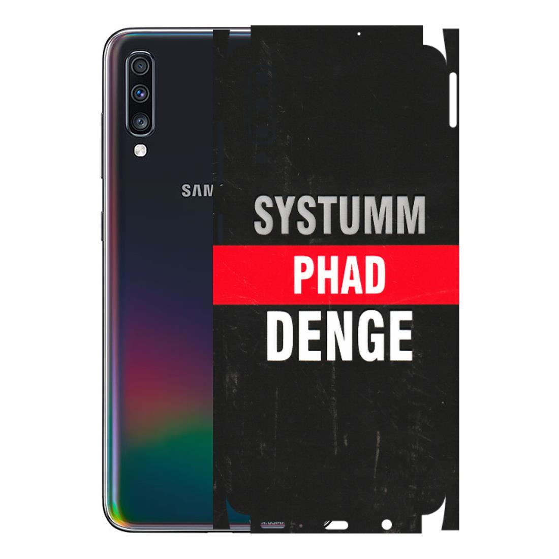 Samsung A/S Series Phone Skins (All Models) - Systumm Phad Denge - 3D Embossed Finish (L-278) Samsung Galaxy A70