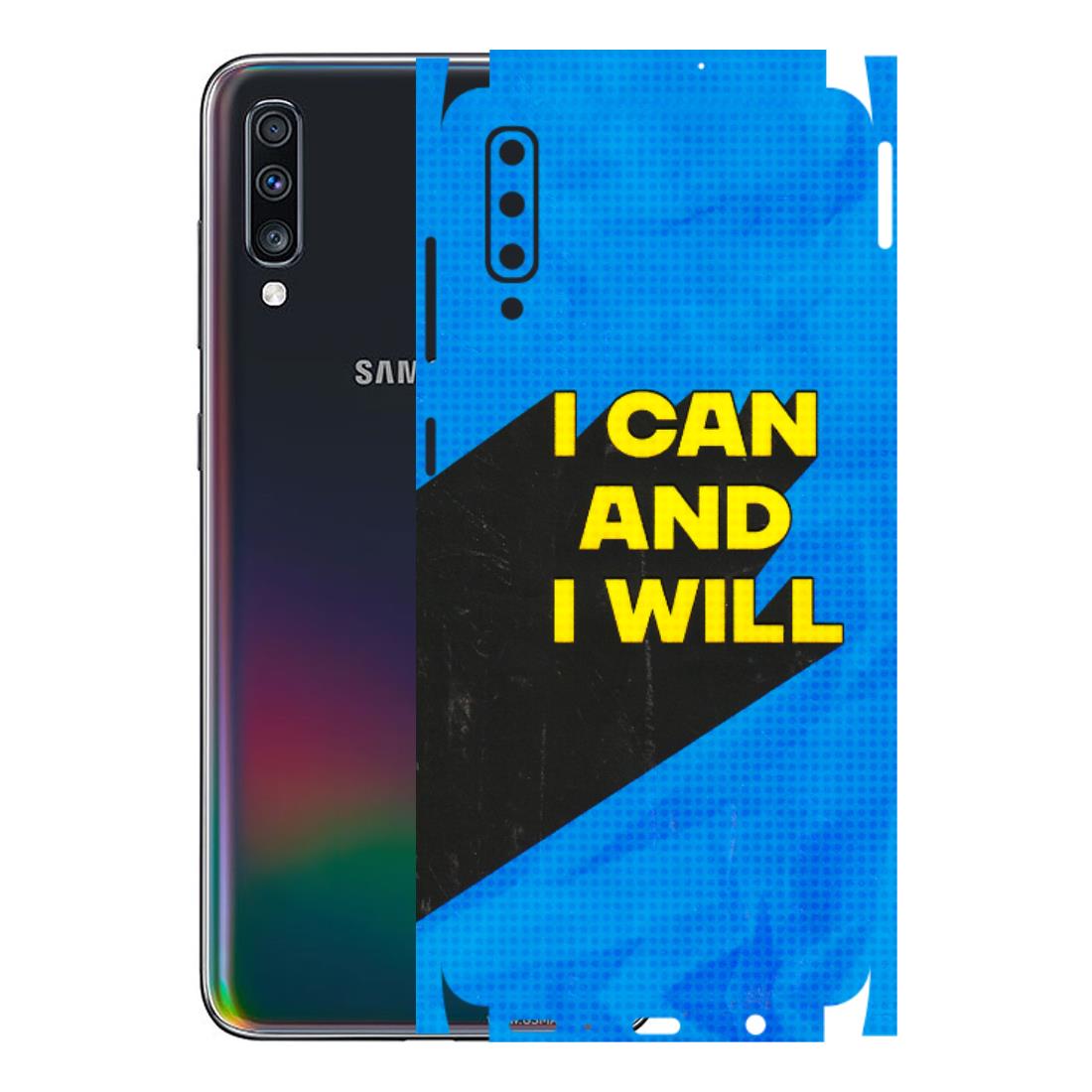 Samsung A/S Series Phone Skins (All Models) - I Can And I Will - 3D Embossed Finish (L-281) Samsung Galaxy A70