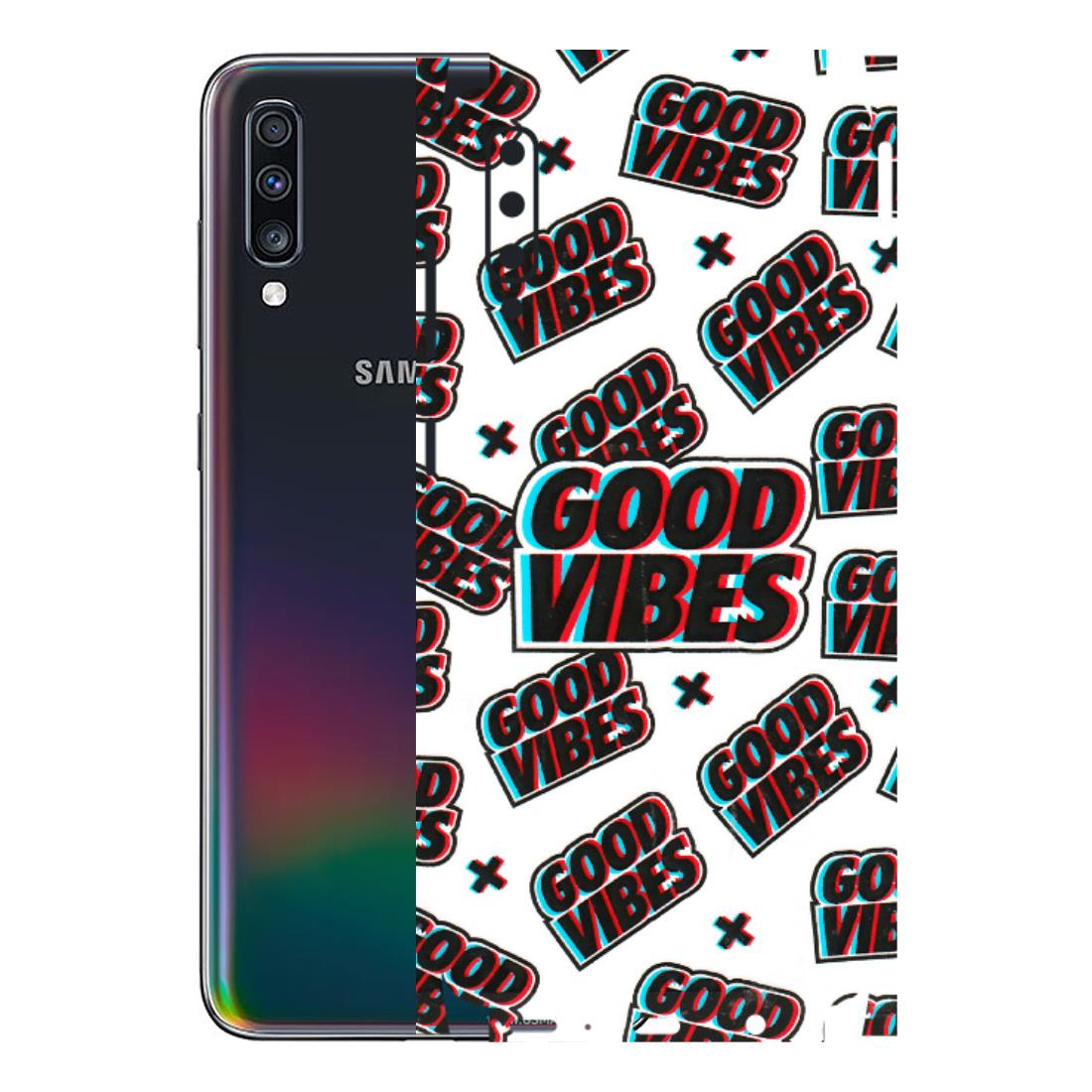 Samsung A/S Series Phone Skins (All Models) - Good Vibes - 3D Embossed Finish (L-282) Samsung Galaxy A70