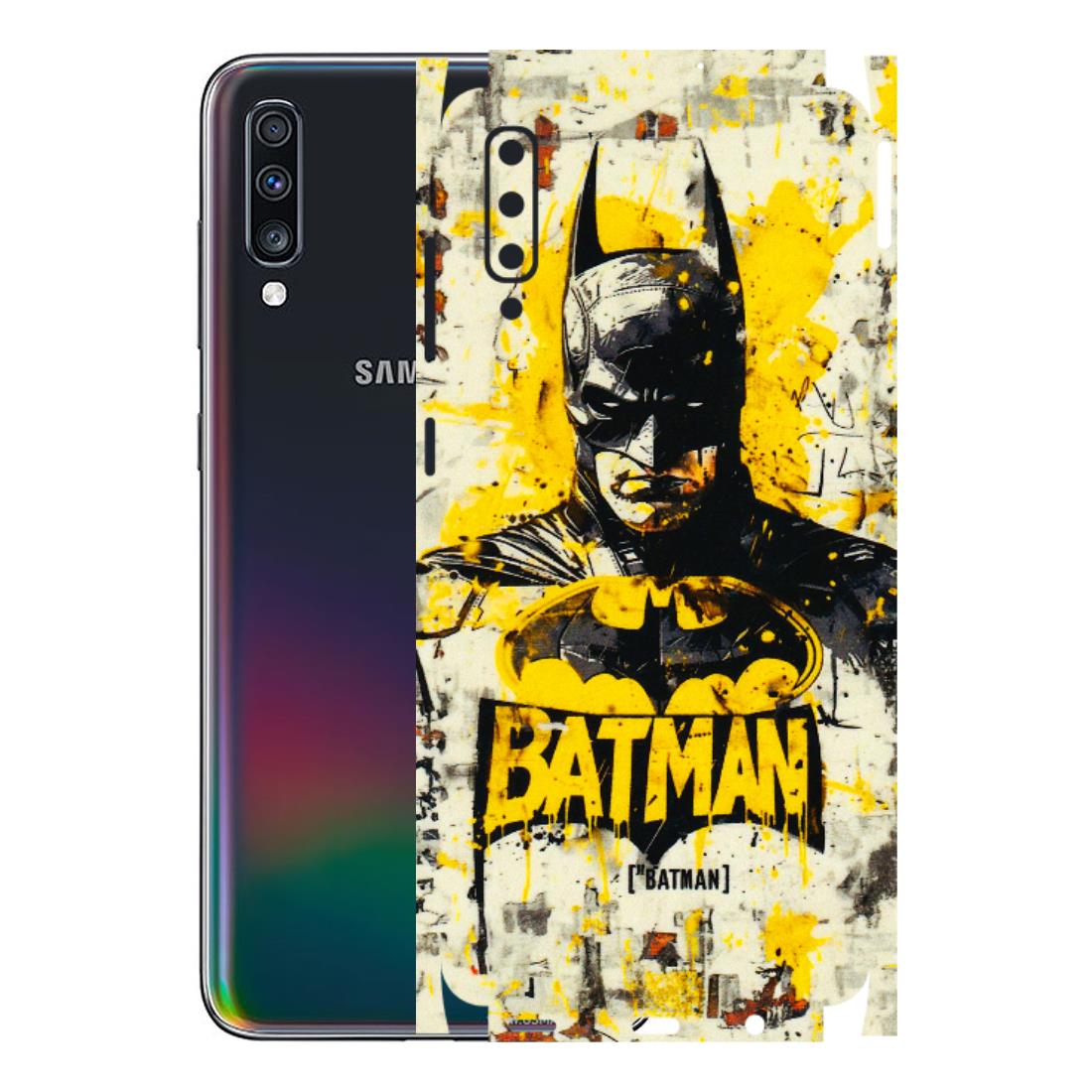 Samsung A/S Series Phone Skins (All Models) - Batman Yellow BT - 3D Embossed Finish (L-304) Samsung Galaxy A70
