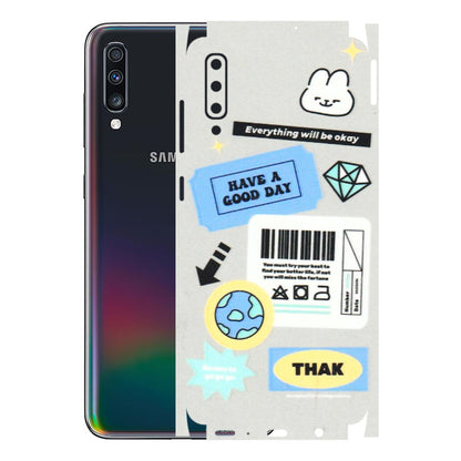 Samsung A/S Series Phone Skins (All Models) - Will Be Okay Design - 3D Embossed Finish (L-316) Samsung Galaxy A70