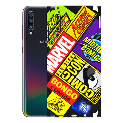 Samsung A/S Series Phone Skins (All Models) - Bongo Comic Con - 3D Embossed Finish (L-325) Samsung Galaxy A70