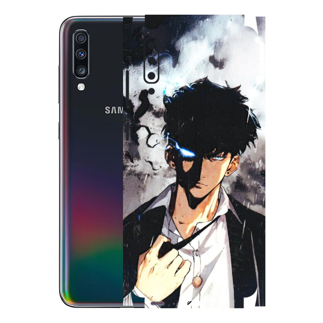 Samsung A/S Series Phone Skins (All Models) - Sung Jinwoo Manhwa Anime - 3D Embossed Finish (L-328) Samsung Galaxy A70