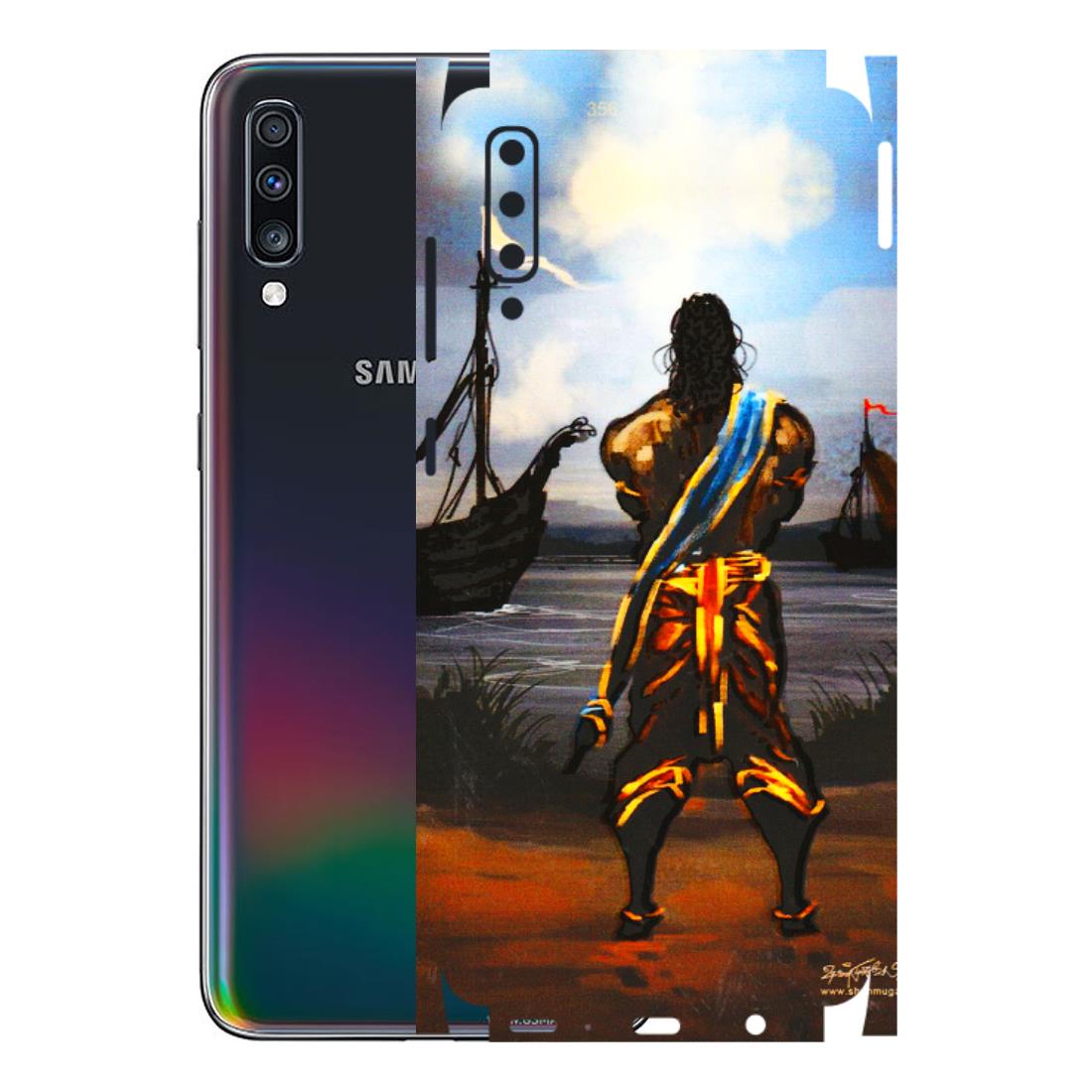 Samsung A/S Series Phone Skins (All Models) - Heavenly God Figure - 3D Embossed Finish (L-34) Samsung Galaxy A70