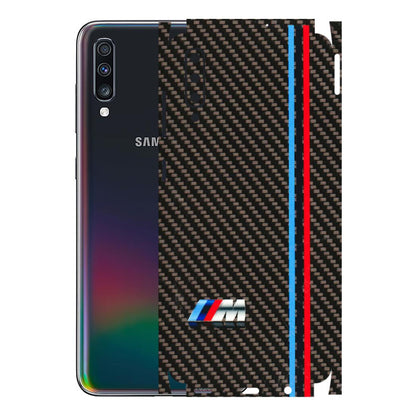 Samsung A/S Series Phone Skins (All Models) - BM Carbon Fiber Feels - 3D Embossed Finish (L-38) Samsung Galaxy A70