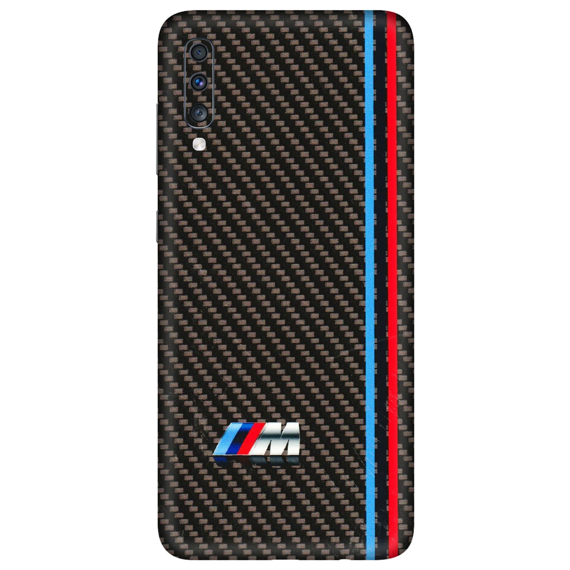 Samsung A/S Series Phone Skins (All Models) - BM Carbon Fiber Feels - 3D Embossed Finish (L-38) Samsung Galaxy A70
