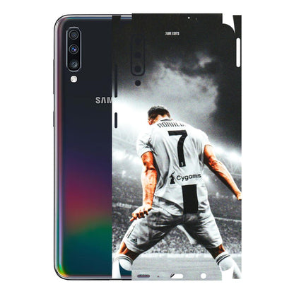 Samsung A/S Series Phone Skins (All Models) - Ronaldo CR7 Crazy - 3D Embossed Finish (L-44) Samsung Galaxy A70