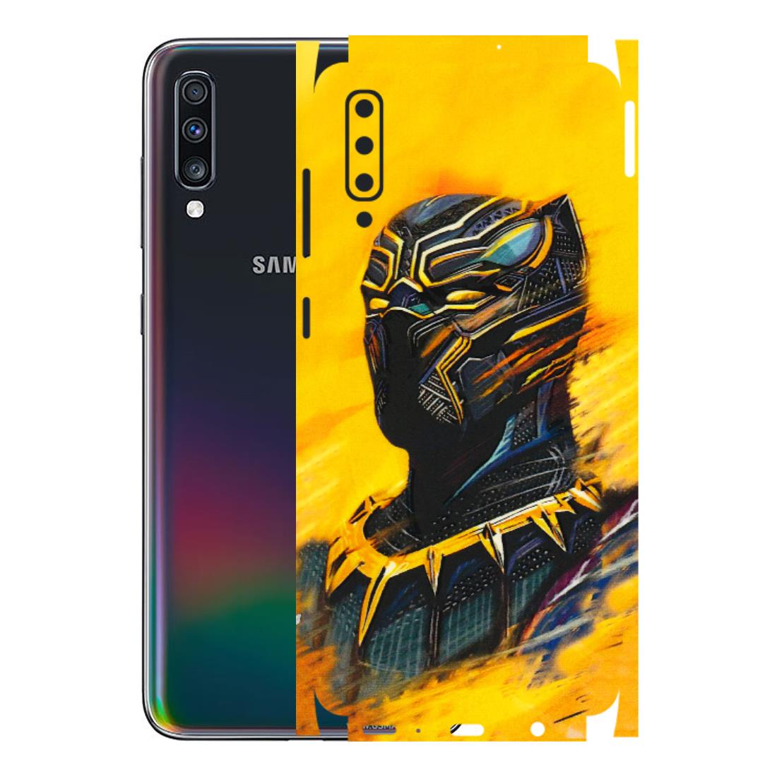 Samsung A/S Series Phone Skins (All Models) - Yellow Panther - 3D Embossed Finish (L-54) Samsung Galaxy A70