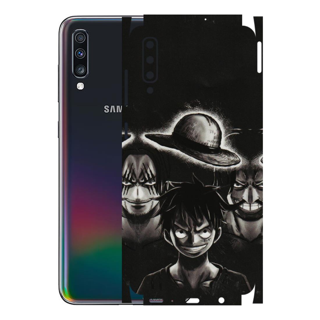 Samsung A/S Series Phone Skins (All Models) - Black Luffy Hat - 3D Embossed Finish (L-57) Samsung Galaxy A70