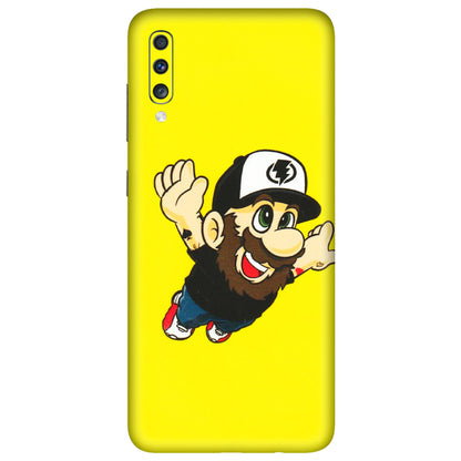 Samsung A/S Series Phone Skins (All Models) - Flying Beardo - 3D Embossed Finish (L-60) Samsung Galaxy A70