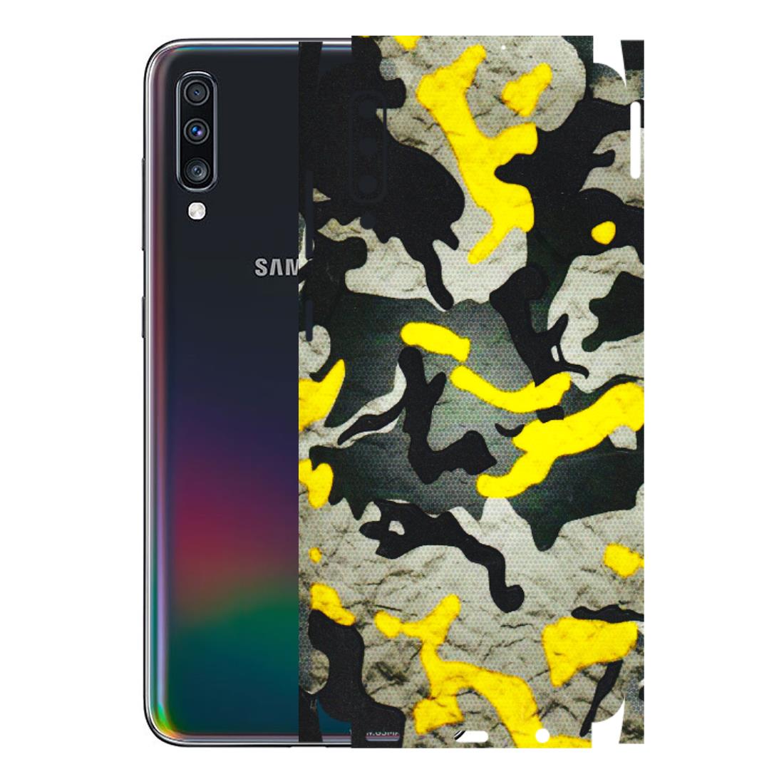 Samsung A/S Series Phone Skins (All Models) - Yellow Camouflage - 3D Embossed Finish (L-61) Samsung Galaxy A70