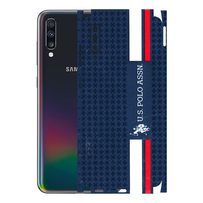 Samsung A/S Series Phone Skins (All Models) - US POLO Designer Brand - 3D Embossed Finish (L-65) Samsung Galaxy A70