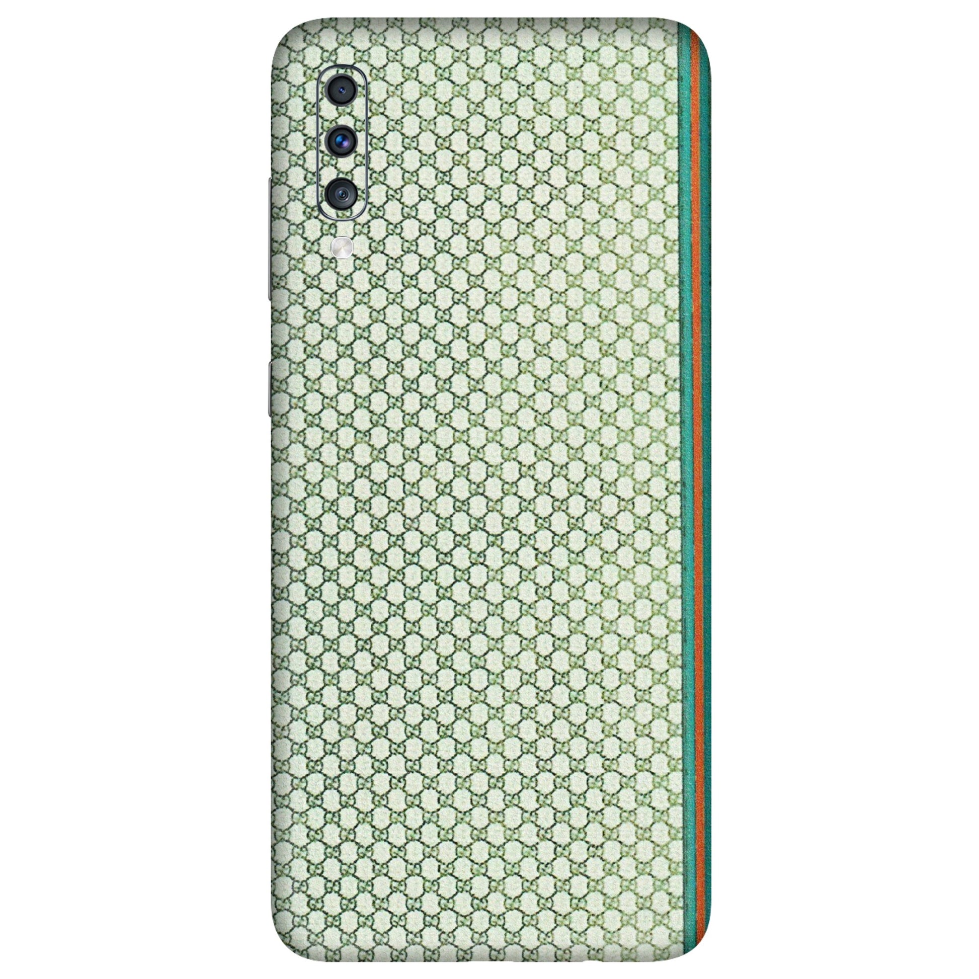 Samsung A/S Series Phone Skins (All Models) - Gucci Fabric Pattern - 3D Embossed Finish (L-73) Samsung Galaxy A70