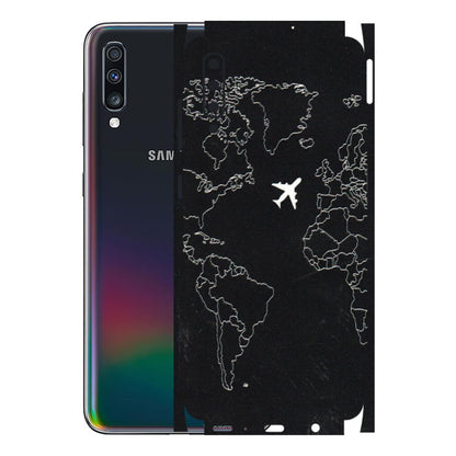 Samsung A/S Series Phone Skins (All Models) - Never Ending Travel - 3D Embossed Finish (L-79) Samsung Galaxy A70