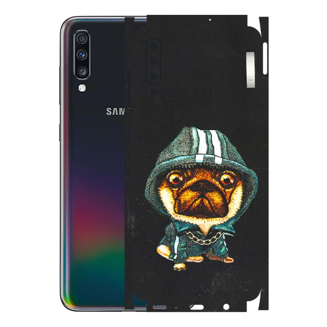 Samsung A/S Series Phone Skins (All Models) - Puppy N Hoodie - 3D Embossed Finish (L-90) Samsung Galaxy A70