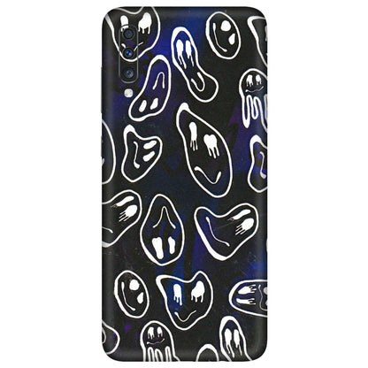 Samsung A/S Series Phone Skins (All Models) - Distorted Smileys - 3D Embossed Finish (L-92) Samsung Galaxy A70