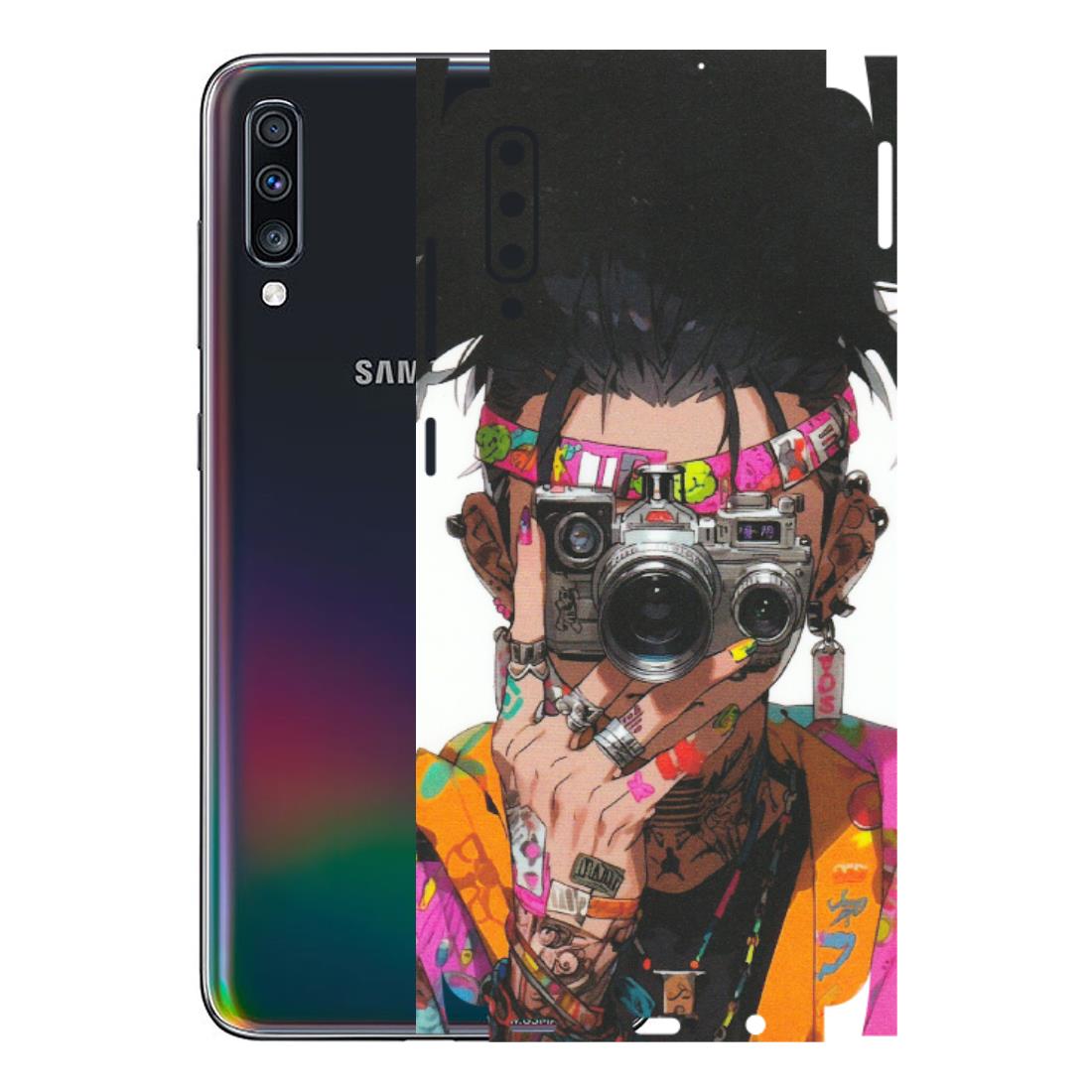 Samsung A/S Series Phone Skins (All Models) - Camera Lover Girl - Matte Finish (M-09) Samsung Galaxy A70